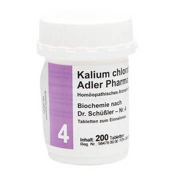 BIOCHEMIE Adler 4 Kalium chloratum D 6 Tabletten