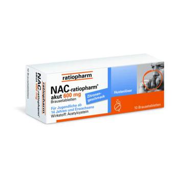 NAC ratiopharm akut 600 mg Hustenlöser Brausetabl.