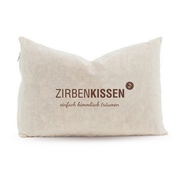 ZIRBENKISSEN himml.träumen 20x30 cm beige