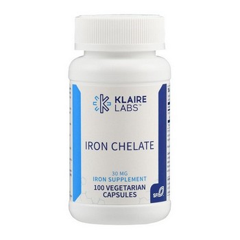 EISEN 30 mg Bisglycinat Klaire Labs Kapseln