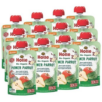 HOLLE Power Parrot Pouchy Birne & Apfel mit Spinat